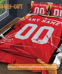Custom Basketball Bedding NBA Houston Rockets Jersey With Custom Name and Number – Premium Bedding
