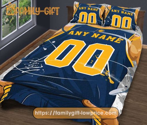 Custom Basketball Bedding Indiana Pacers NBA Jersey With Custom Name and Number – Premium Bedding