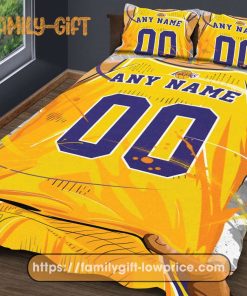 Custom Basketball Bedding NBA Los Angeles Lakers Jersey With Custom Name and Number – Premium Bedding