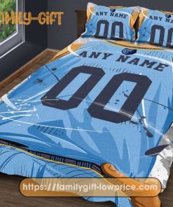 Custom Basketball Bedding NBA Memphis Grizzlies Jersey With Custom Name and Number – Premium Bedding