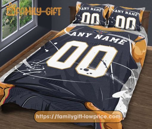 Custom Basketball Bedding NBA New Orleans Pelicans Jersey With Custom Name and Number – Premium Bedding