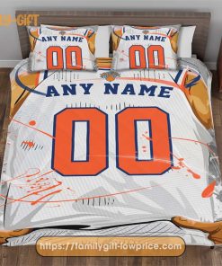 Custom Basketball Bedding New York Knicks Jersey NBA With Custom Name and Number Premium Bedding 1