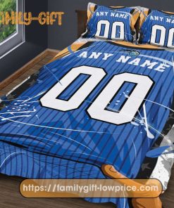 Custom Basketball Bedding NBA Orlando Magic Jersey With Custom Name and Number – Premium Bedding