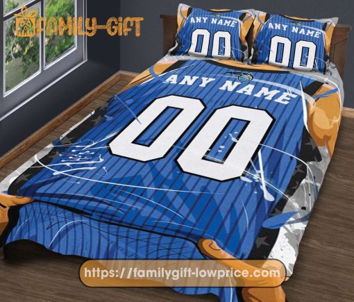 Custom Basketball Bedding NBA Orlando Magic Jersey With Custom Name and Number – Premium Bedding