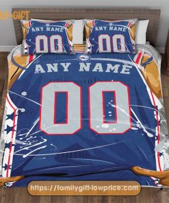Custom Basketball Bedding Philadelphia 76ers Jersey NBA With Custom Name and Number Premium Bedding 1