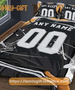 Custom Basketball Bedding San Antonio Spurs Jersey NBA With Custom Name and Number Premium Bedding