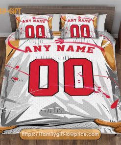 Custom Basketball Bedding Toronto Raptors Jersey NBA With Custom Name and Number Premium Bedding 1