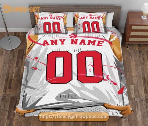 Custom Basketball Bedding NBA Toronto Raptors Jersey With Custom Name and Number – Premium Bedding