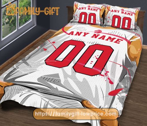 Custom Basketball Bedding NBA Toronto Raptors Jersey With Custom Name and Number – Premium Bedding