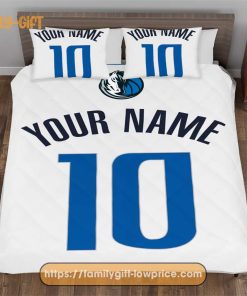 Personalize Your NBA Dallas Mavericks Basketball Bedding with Your Name & Number – Premium Custom Bedding