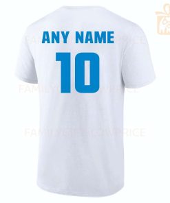 Personalized T Shirts Justin Herbert Chargers #10 Best White NFL Shirt Custom Name and Number