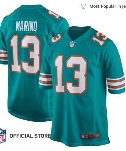 NFL Jersey Men’s Miami Dolphins Dan Marino Jersey Aqua Retired Player Jersey