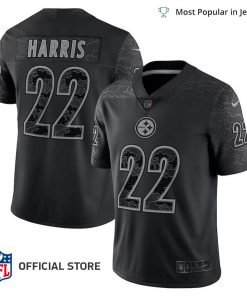 NFL Jersey Men’s Pittsburgh Steelers Najee Harris Jersey Black RFLCTV Limited Jersey