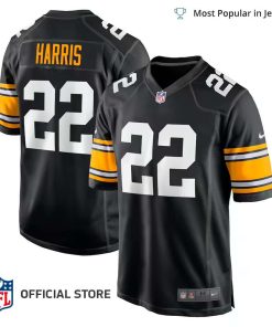 NFL Jersey Men’s Pittsburgh Steelers Najee Harris Jersey Black Game Player Jersey