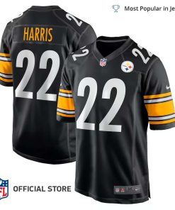 NFL Jersey Men’s Pittsburgh Steelers Najee Harris Jersey Black Player Game Jersey
