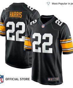 NFL Jersey Men’s Pittsburgh Steelers Najee Harris Jersey Black Home Player Game Jersey