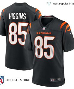 NFL Jersey Men’s Cincinnati Bengals Tee Higgins Jersey Black Game Jersey