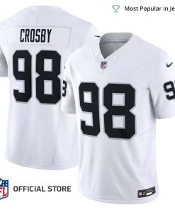 NFL Jersey Men’s Las Vegas Raiders Maxx Crosby Jersey White Vapor F.U.S.E. Limited Jersey