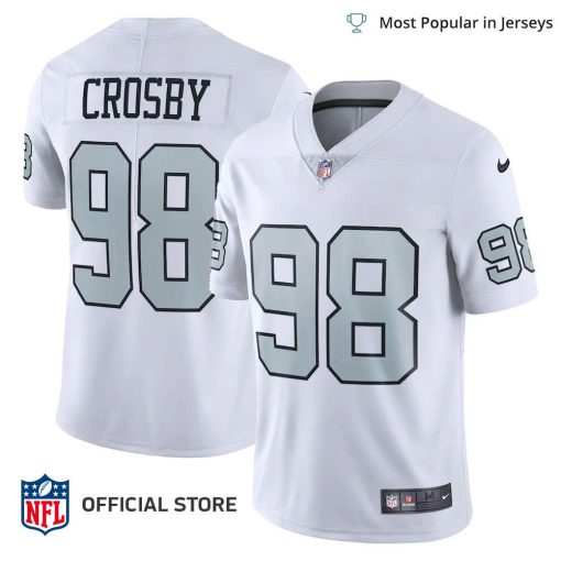 NFL Jersey Men’s Las Vegas Raiders Maxx Crosby Jersey White Alternate Vapor Limited Jersey