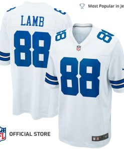 NFL Jersey Men’s 88 Dallas Cowboys CeeDee Lamb White Game Team Jersey