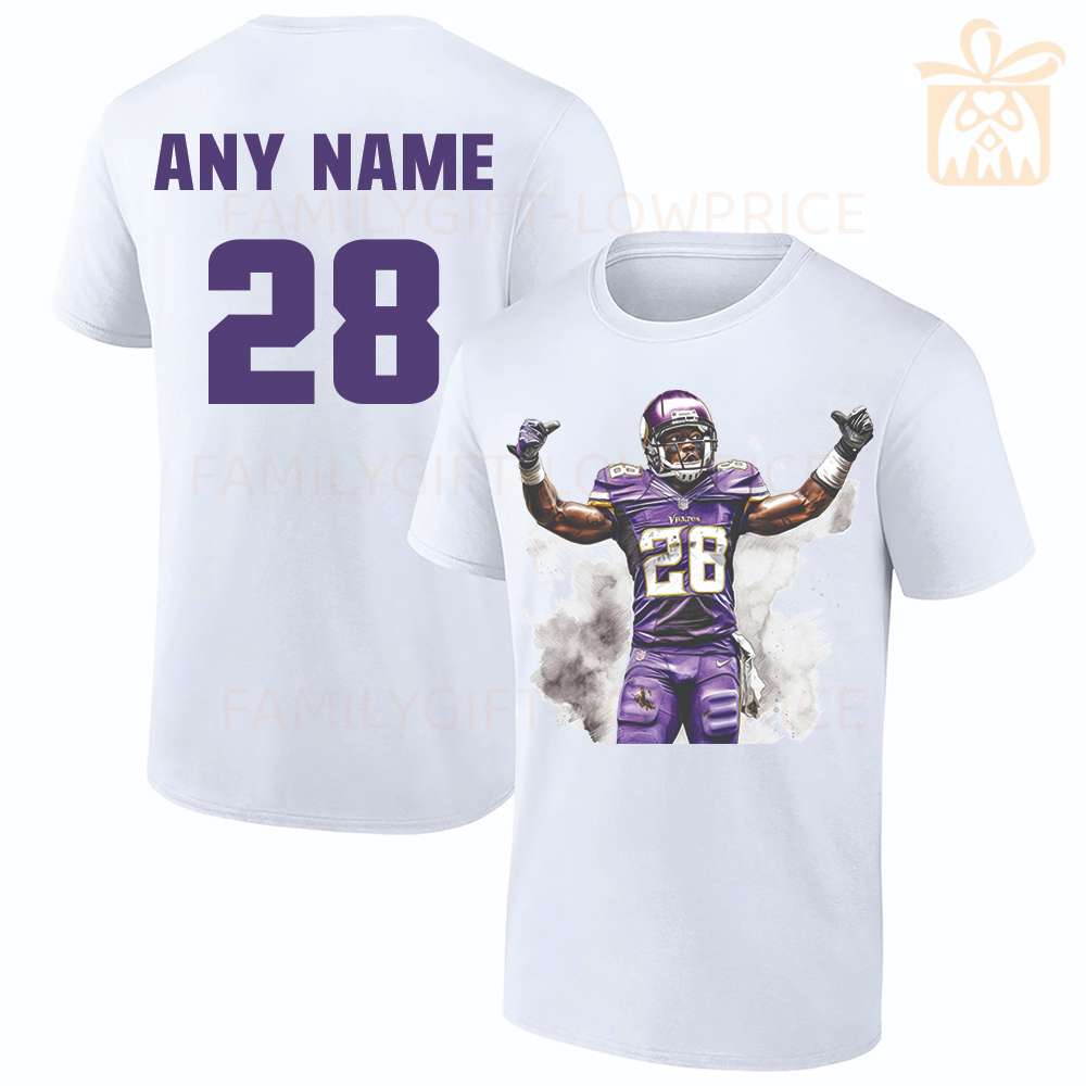 NFL Vikings Women's Adrian Peterson Name & Number T-Shirt 