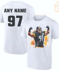 Personalized T Shirts Kevin Greene Pittsburgh Steelers Best White NFL Shirt Custom Name and Number