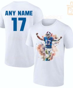 Personalized T Shirts Buffalo Bill Josh Allen Best White NFL Shirt Custom Name and Number