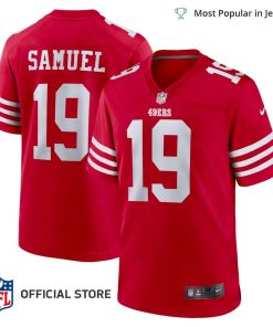 NFL Jersey Men’s San Francisco 49ers Deebo Samuel Jersey Scarlet Player Game Jersey