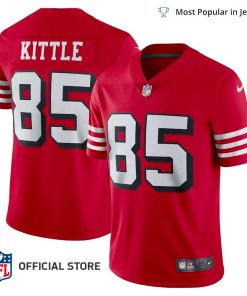 NFL Jersey Men’s San Francisco 49ers George Kittle Jersey Red Alternate Vapor Limited Player Jersey