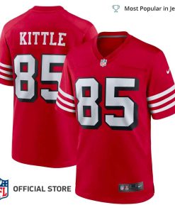 NFL Jersey Men’s San Francisco 49ers George Kittle Jersey Scarlet Alternate Game Jersey