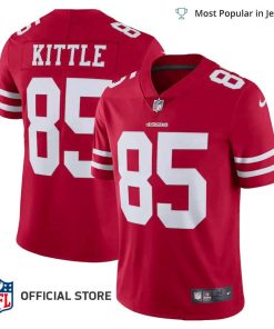 NFL Jersey Men’s San Francisco 49ers George Kittle Jersey Scarlet Vapor Limited Jersey