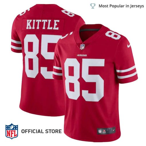 NFL Jersey Men’s San Francisco 49ers George Kittle Jersey Scarlet Vapor Limited Jersey