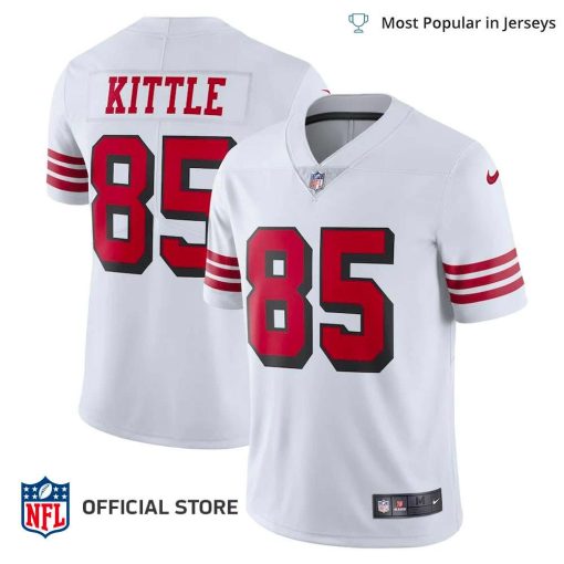 NFL Jersey Men’s San Francisco 49ers George Kittle Jersey White Color Rush Vapor Limited Jersey