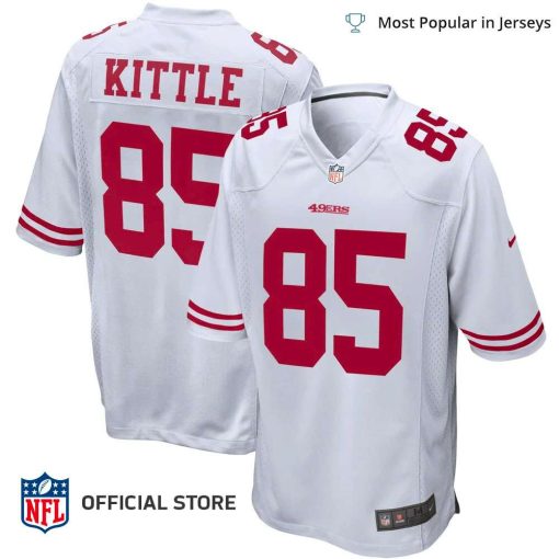 NFL Jersey Men’s San Francisco 49ers George Kittle Jersey White Game Jersey