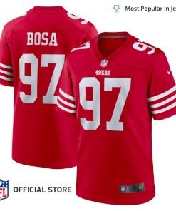 NFL Jersey Men’s San Francisco 49ers Nick Bosa Jersey Scarlet Player Game Jersey