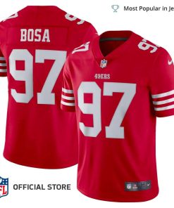 NFL Jersey Men’s San Francisco 49ers Nick Bosa Jersey Scarlet Vapor Limited Jersey