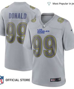 NFL Jersey Men’s Los Angeles Rams Aaron Donald Jersey Gray Atmosphere Fashion Game Jersey