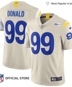 NFL Jersey Men’s Los Angeles Rams Aaron Donald Jersey Bone Vapor Limited Jersey