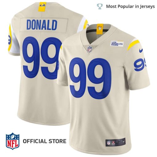 NFL Jersey Men’s Los Angeles Rams Aaron Donald Jersey Bone Vapor Limited Jersey