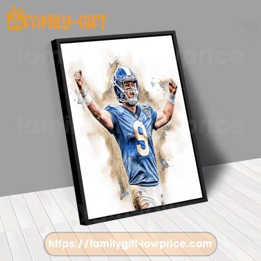 Watercolor Poster Matthew Stafford Rams Wall Decor Posters – Premium Poster for Room