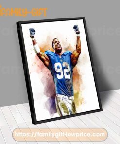 Watercolor Poster Michael Strahan Giants Wall Decor Posters - Premium Poster for Room