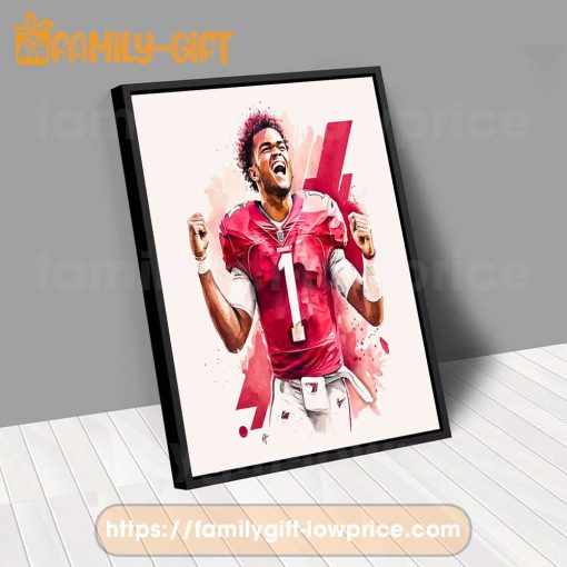 Watercolor Poster Kyler Murray Cardinals Wall Decor Posters – Premium Poster for Room