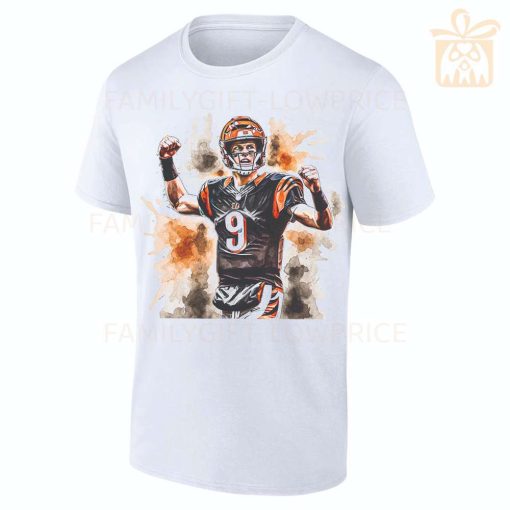 Personalized T Shirts Joe Burrow Bengals Best White NFL Shirt Custom Name and Number