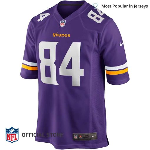 NFL Jersey Men’s Minnesota Vikings Randy Moss Jersey Purple Game Retired Player Jersey