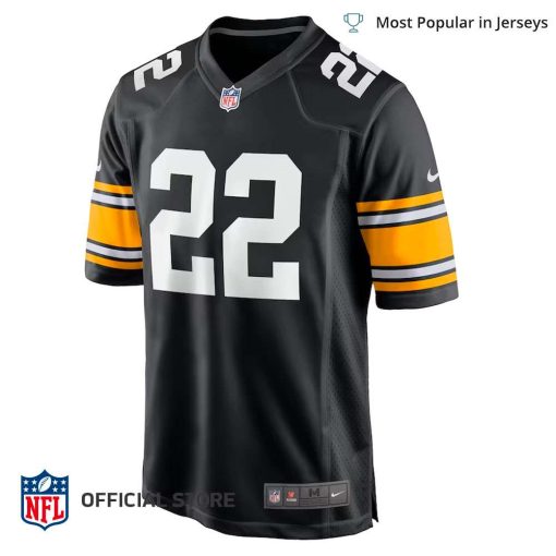 NFL Jersey Men’s Pittsburgh Steelers Najee Harris Jersey Black Home Player Game Jersey