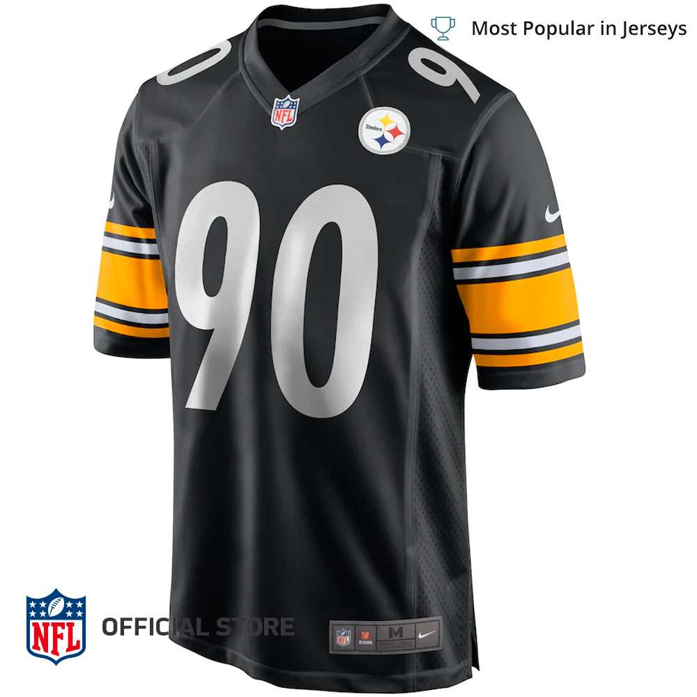 Men's Nike T.J. Watt Black Pittsburgh Steelers Alternate Game Jersey