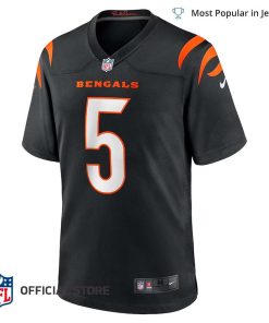 NFL Jersey Men’s Cincinnati Bengals Tee Higgins Jersey Black Game Player Jersey