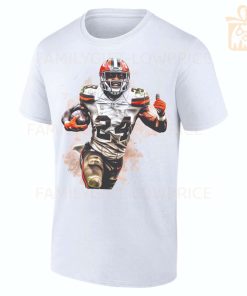 Personalized T Shirts Nick Chubb Browns Best White NFL Shirt Custom Name and Number