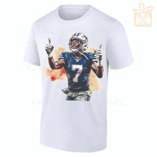 Personalized T Shirts Trevon Diggs Cowboys Best White NFL Shirt Custom Name and Number