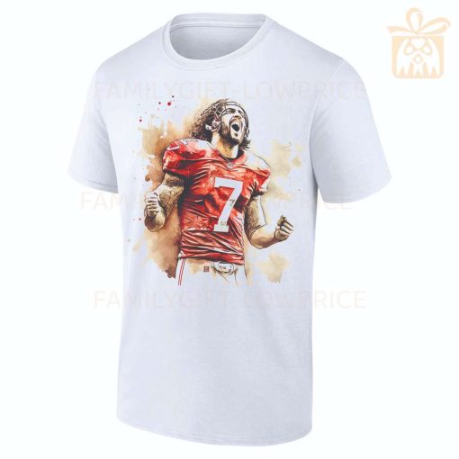 Personalized T Shirts Colin Kaepernick 49ers Best White NFL Shirt Custom Name and Number